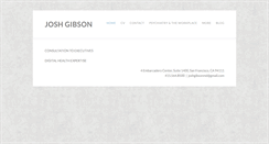Desktop Screenshot of joshgibsonmd.com