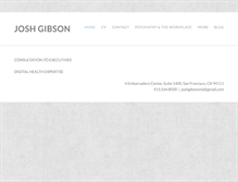 Tablet Screenshot of joshgibsonmd.com